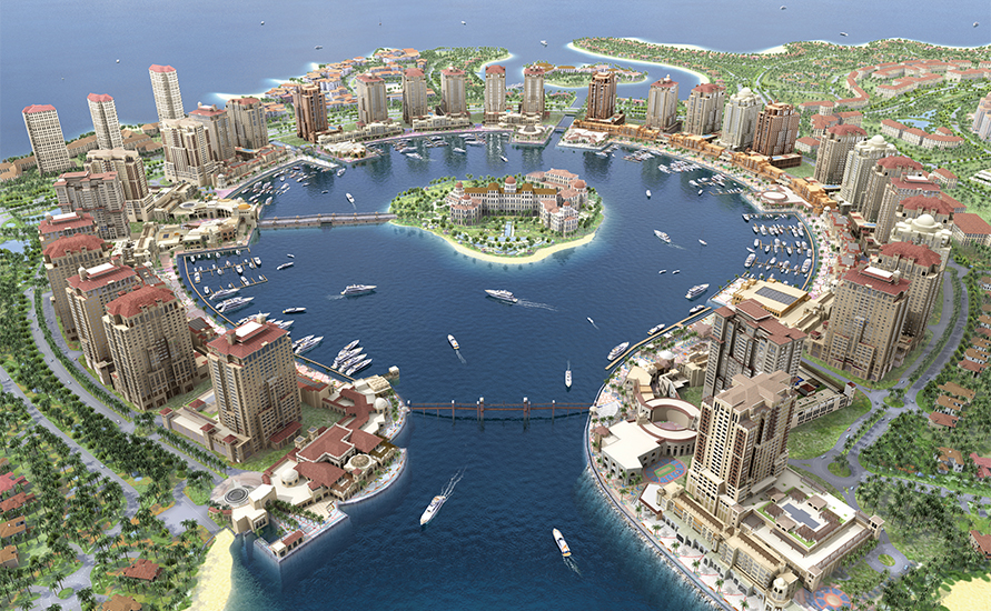 Bellaluc Tina Cantwell The Pearl Porto Arabia Qatar Aerial Satellite Development 2